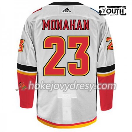 Dětské Hokejový Dres Calgary Flames SEAN MONAHAN 23 Adidas Bílá Authentic